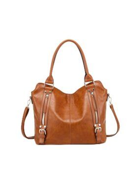 Vegan Leather Hobo Bag Large Tote Crossbody Shoulder Purse